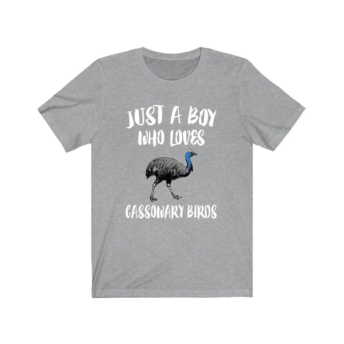 Just A Boy Who Loves Cassowary Birds Shirt, Cassowary Lover Shirt, Birding Shirt, Cassowary Lover Gift, Animal Adult Kids T-Shirt Image 1