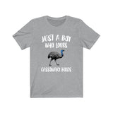 Just A Boy Who Loves Cassowary Birds Shirt, Cassowary Lover Shirt, Birding Shirt, Cassowary Lover Gift, Animal Adult Kids T-Shirt Image 1