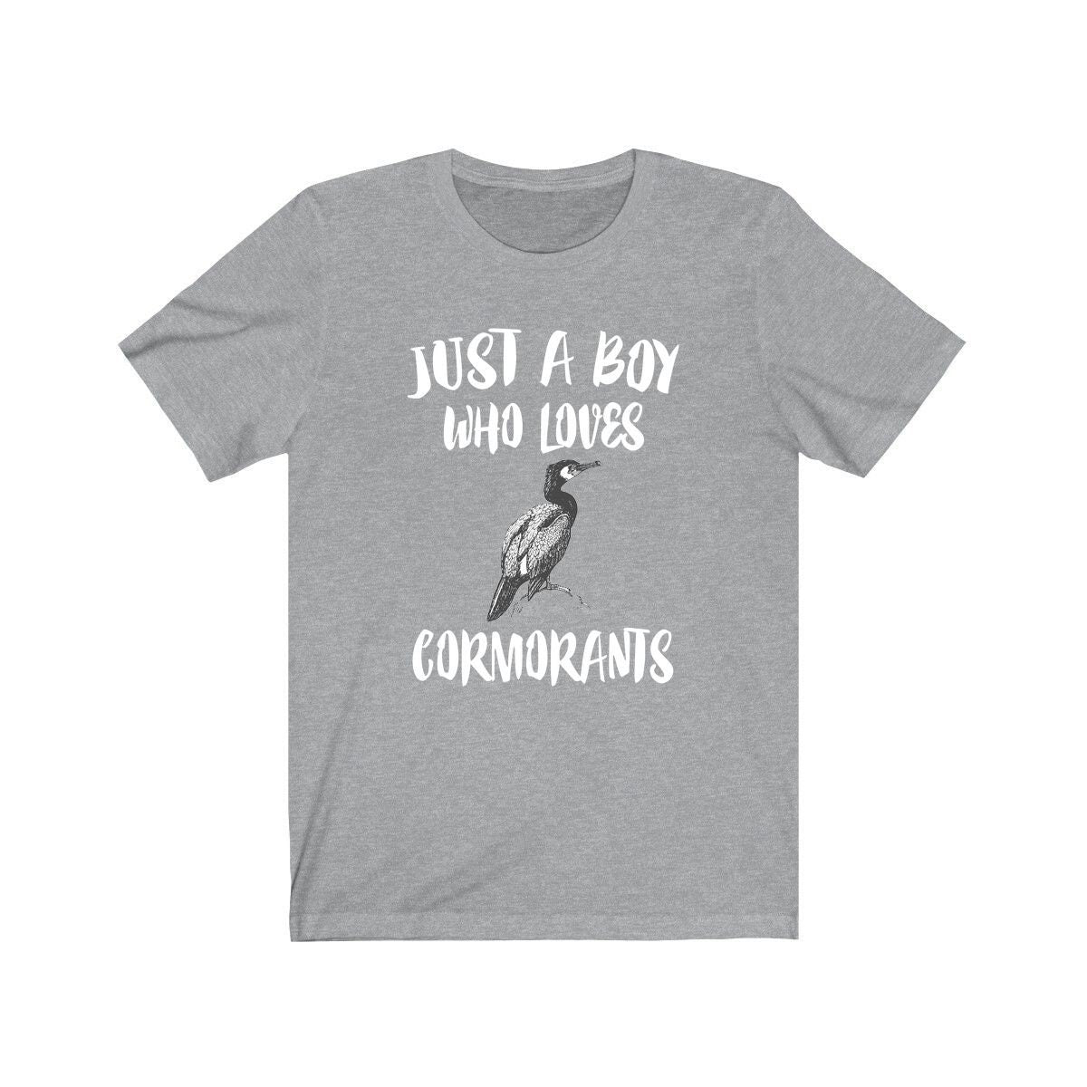 Just a boy who loves cormorants diving coastal fishing bird tee