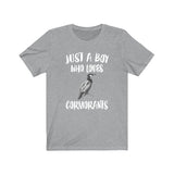 Just A Boy Who Loves Cormorants Birds Shirt, Cormorant Lover Shirt, Birding Shirt, Cormorant Lover Gift, Animal Adult Kids T-Shirt Image 2