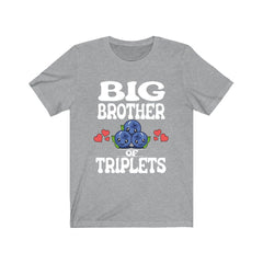 Big Brother Of Triplets Blueberries Shirt - big brother of triplets print design