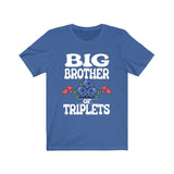 Big Brother Of Triplets Shirt, Brother Of Triplets T-Shirt, Triplet Brother Gift Blueberries, Baby Announcement T-Shirt Image 2