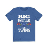 Big Brother Of Twins Shirt, Big Brother Of Twins Gift, Brother Of Twins Gift, Baby Announcement Blueberries Gift T-Shirt Image 2