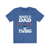 Promoted To Dad Of Twins Shirt, Dad Of Twins Gift, Father Of Twins Shirt, Blueberries Baby Announcement Gift T-Shirt Image 2