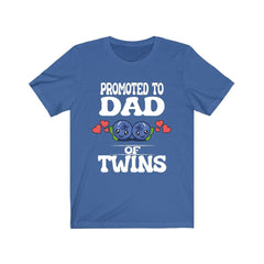 Promoted To Dad Of Twins Blueberries Shirt - dad of twins design