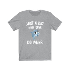 Just A Boy Who Loves Dolphins Shirt - dolphin print design