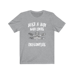 Just A Boy Who Loves Dragonflies Shirt - dragonfly print design