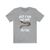 Just A Boy Who Loves Eel Fish Shirt, Eel Lover Shirt, Eel Shirt, Eel Lover Gift, Animal Adult Kids T-Shirt Image 1
