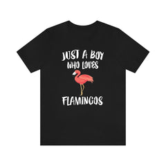 Just A Boy Who Loves Flamingos Shirt - flamingo print design
