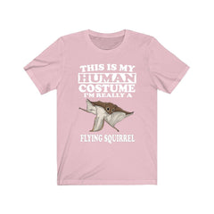 This is my human costume I am really a flying squirrel gliding rodent tee