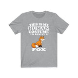 This Is My Human Costume I'm Really A Fox Shirt, Fox Lover Shirt, Fox Shirt, Fox Funny Gift, Animal Gift Image 3