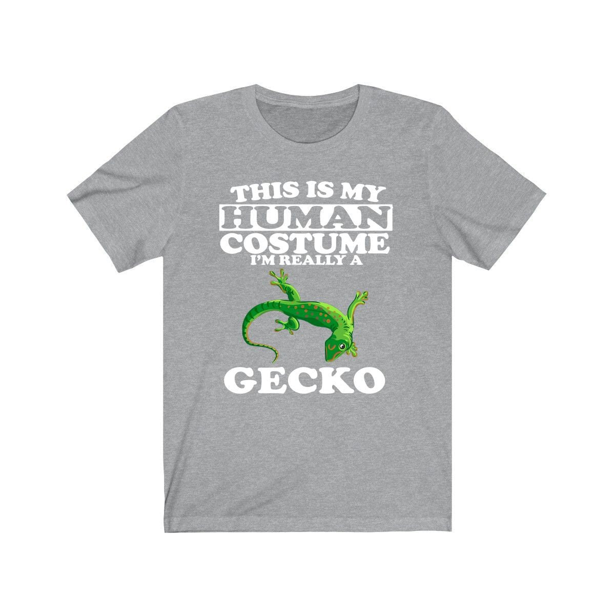 This is my human costume I am really a gecko pet reptile lizard tee
