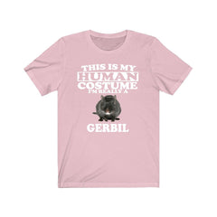 This Is My Human Costume I'm Really A Gerbil Shirt - gerbil print design