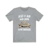 Just A Boy Who Loves Giant Tortoises Shirt, Giant Tortoise Lover Shirt, Giant Tortoise Shirt, Turtle Lover Gift, Animal Adult Kids T-Shirt Image 2