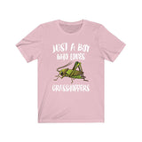 Just A Boy Who Loves Grasshoppers Shirt, Grasshopper Lover Shirt, Grasshopper Shirt, Grasshopper Lover Gift, Animal Adult Kids T-Shirt Image 4