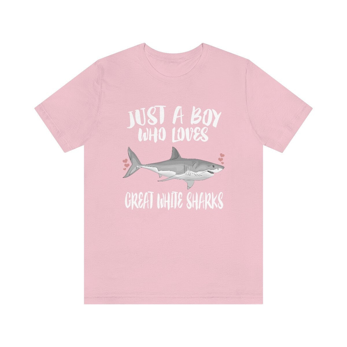 Just A Boy Who Loves Great White Sharks Shirt - Great White Shark print design
