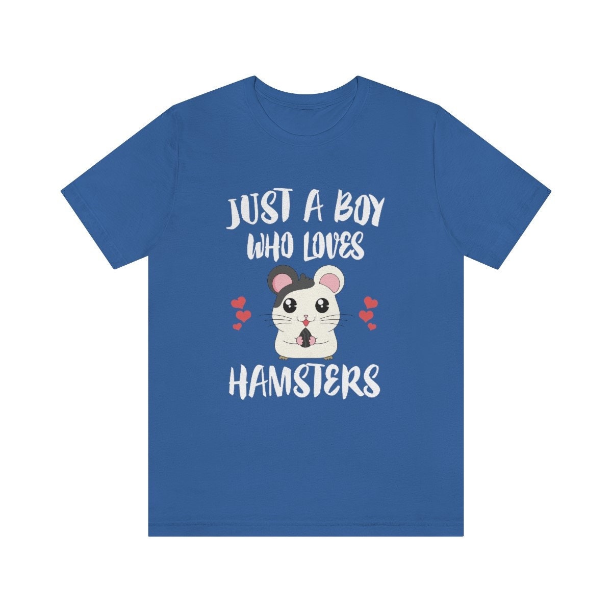 Just a boy who loves hamsters cheeky pocket pet rodent lover tee