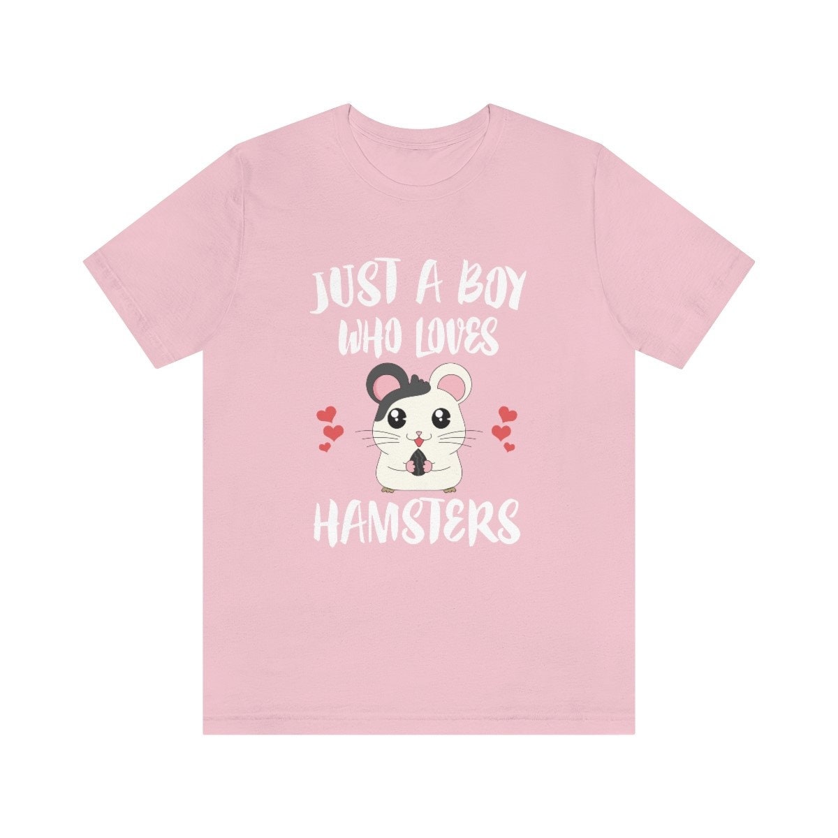 Just a boy who loves hamsters cheeky pocket pet rodent lover tee