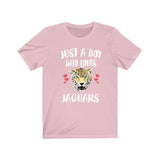 Just A Boy Who Loves Jaguars Shirt, Jaguar Lover Shirt, Jaguar Shirt, Jaguar Lover Gift, Animal Adult Kids T-Shirt Image 4