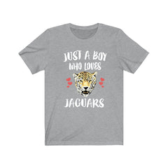 Just A Boy Who Loves Jaguars Shirt, Jaguar Lover Shirt, Jaguar Shirt, Jaguar Lover Gift, Animal Adult Kids T-Shirt Image 3