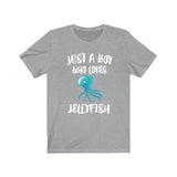 Just A Boy Who Loves Jellyfish Shirt, Jellyfish Lover Shirt, Jellyfish Shirt, Jellyfish Lover Gift, Animal Adult Kids T-Shirt Image 3