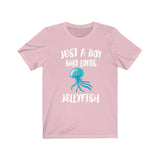Just A Boy Who Loves Jellyfish Shirt, Jellyfish Lover Shirt, Jellyfish Shirt, Jellyfish Lover Gift, Animal Adult Kids T-Shirt Image 4