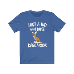 Just a boy who loves kangaroos Australian outback marsupial tee