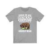 This Is My Human Costume I'm Really A Grizzly Bear Shirt, Grizzly Bear Lover Shirt, bear Shirt, Bear Funny Gift, Animal Shirt Image 1