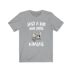 Just A Boy Who Loves Koalas Shirt - koala print design
