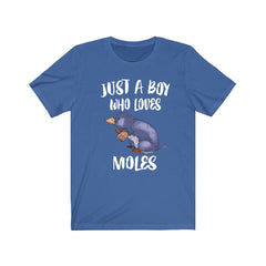 Just A Boy Who Loves Moles Animal Shirt - mole print design