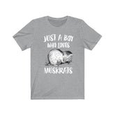 Just A Boy Who Loves Muskrats Shirt, Muskrat Lover Shirt, Muskrat Shirt, Muskrat Lover Gift, Animal Adult Kids T-Shirt Image 1
