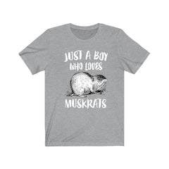 Just A Boy Who Loves Muskrats Shirt - muskrat print design