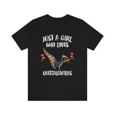 Just A Girl Who Loves Quetzalcoatlus Shirt, Quetzalcoatlus Lover Shirt, Dinosaur Lover Gift, Pterosaur Animal Adult Toddler Kids T-Shirt Image 1