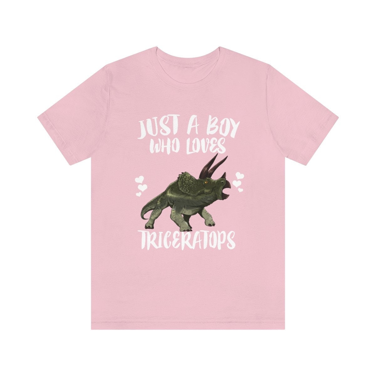 Just A Boy Who Loves Triceratops Shirt - Triceratops print design