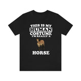 This Is My Human Costume I'm Really A Horse Shirt, Horse Lover Shirt, Horse Shirt, Horse Funny Gift, Animal Shirt Image 2
