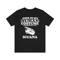 This is my human costume I am really an iguana exotic reptile lizard tee
