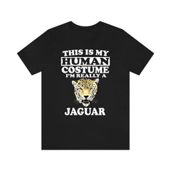 This is my human costume I am really a jaguar rainforest big cat tee