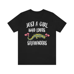 Just A Girl Who Loves Salamanders Shirt - salamander print design