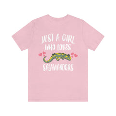 Just A Girl Who Loves Salamanders Shirt - salamander print design