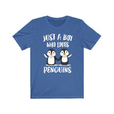 Just A Boy Who Loves Penguins Shirt, Penguin Lover Shirt, Birding Shirt, Penguin Lover, Animal Adult Kids Shirt Image 3
