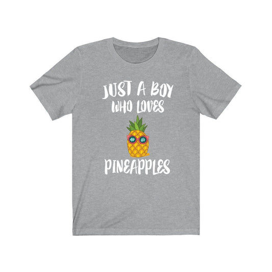 Just A Boy Who Loves Pineapples Shirt - pineapple print design