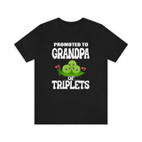 Promoted To Grandpa Of Triplets Shirt, Grandpa Of Triplets T-Shirt, Grandpa Of Triplets Gift Grandfather Gift T-Shirt Image 1