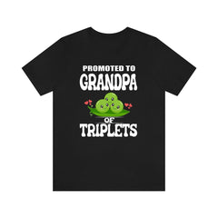 Promoted To Grandpa Of Triplets Shirt - grandpa of triplets design