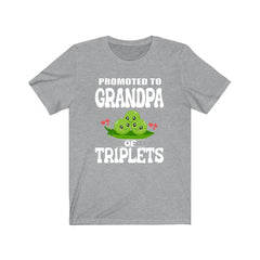 Promoted To Grandpa Of Triplets Shirt - grandpa of triplets design