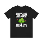 Promoted To Grandma Of Triplets Shirt, Grandma Of Triplets T-Shirt, Grandma Of Triplets Gift Grandmother T-Shirt Image 1