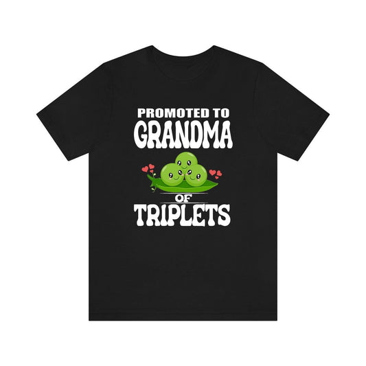 Promoted To Grandma Of Triplets Shirt - grandma of triplets design