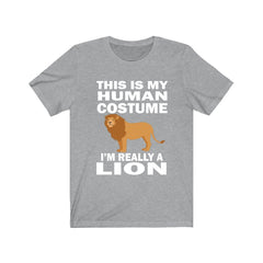 This is my human costume I am really a lion African savanna big cat tee