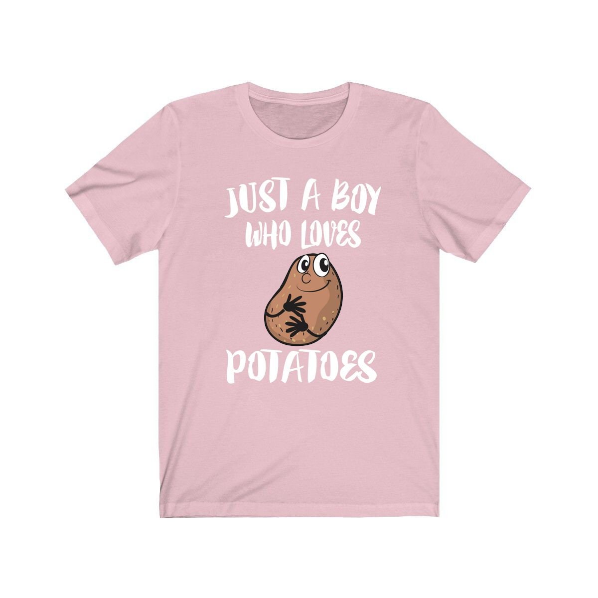 Just a boy who loves potatoes hearty garden root vegetable tee