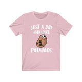 Just A Boy Who Loves Potatoes Shirt, Potato Lover Shirt, Vegetable Shirt, Vegan Lover Gift, Animal Adult Kids Shirt Image 4