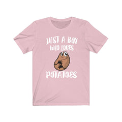 Just a boy who loves potatoes hearty garden root vegetable tee
